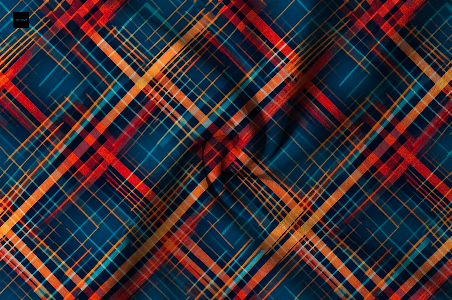 Kariert Red Blue neue Vorbestellung French Terry